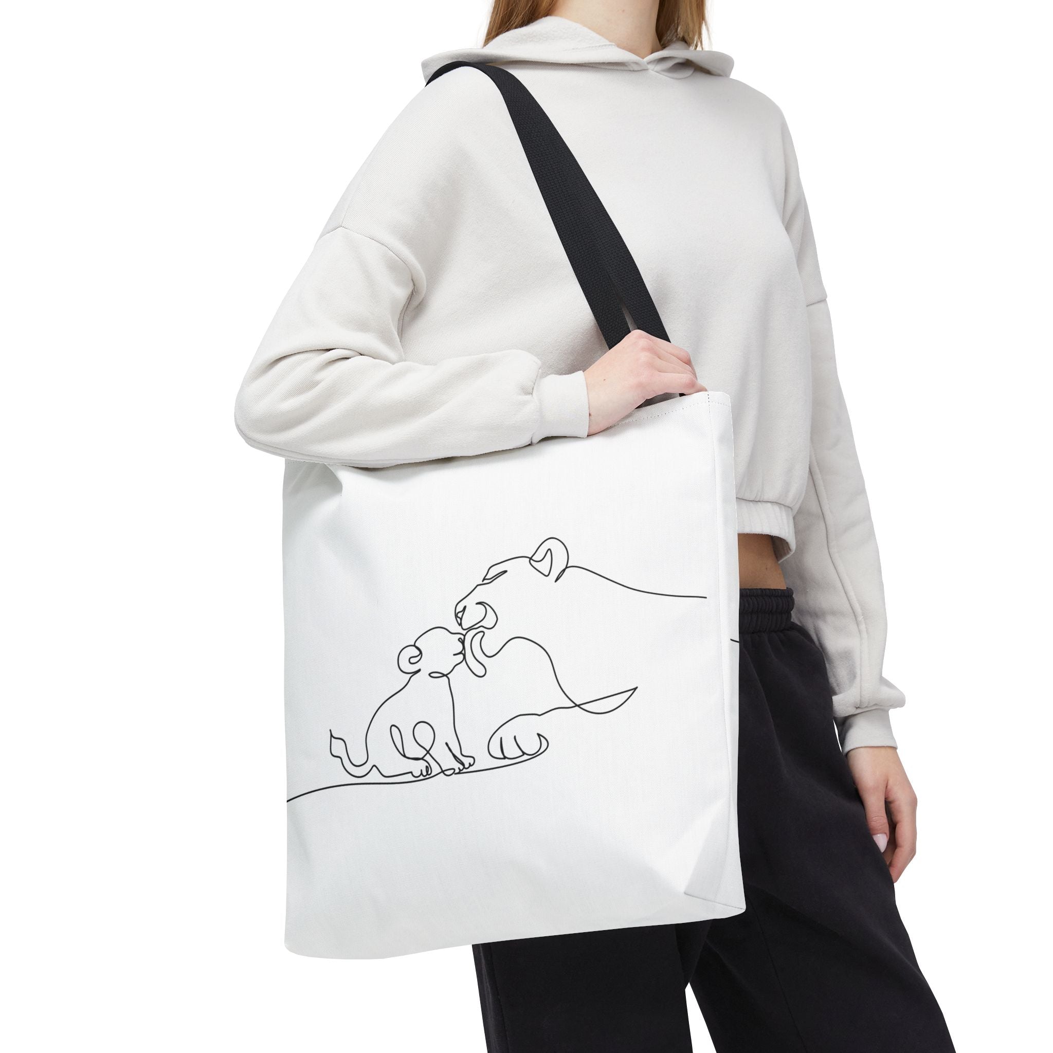Lioness and Cub Tote Bag