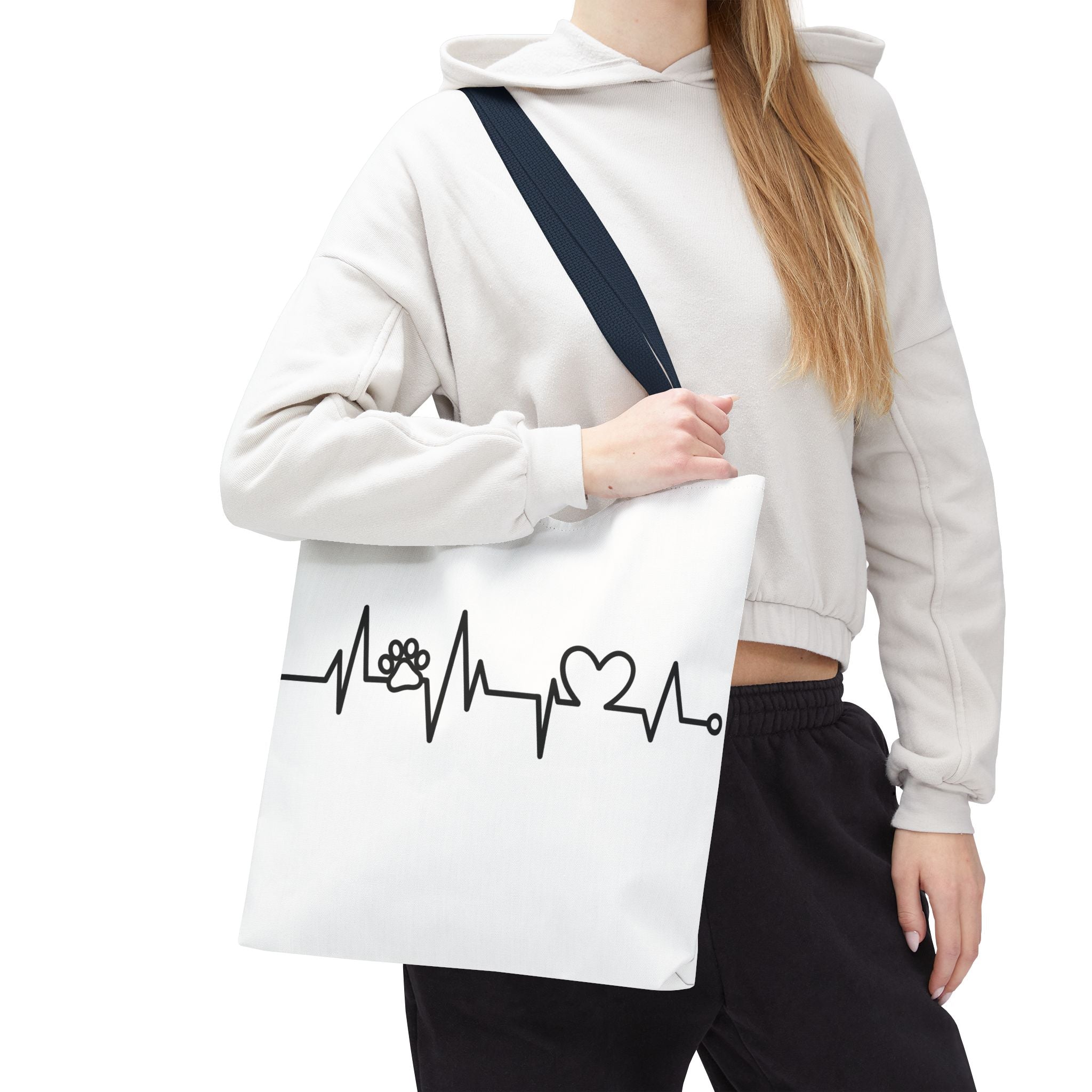 Animal ECG Tote Bag
