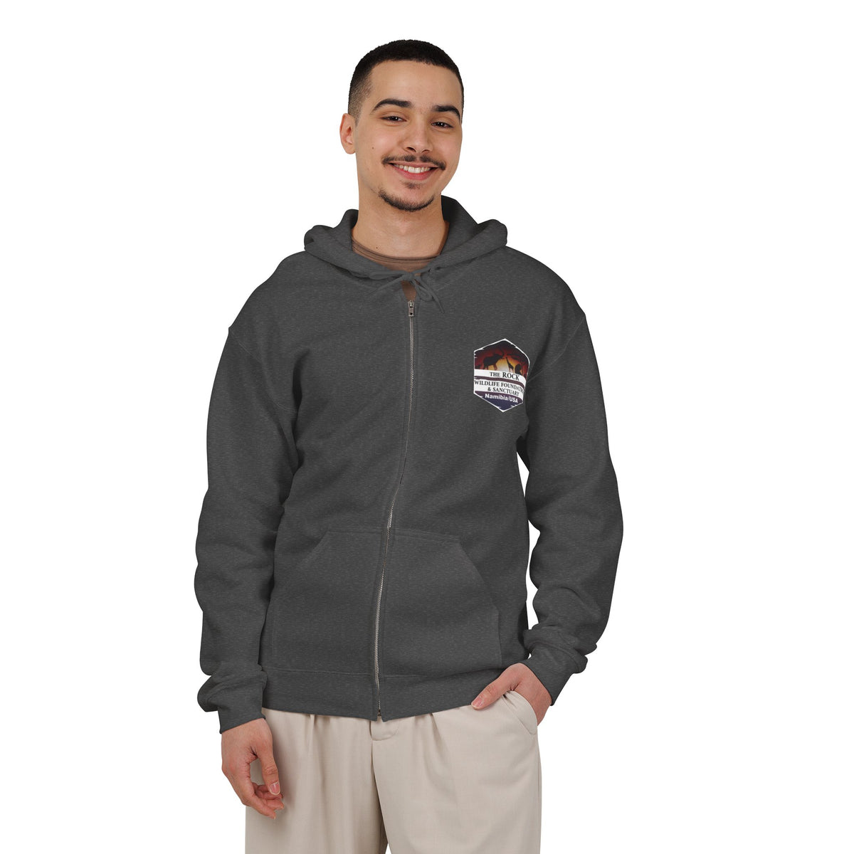 Wildlife Volunteer Zip Hoodie — Animal Rescue Crew Full-Zip Sweatshirt