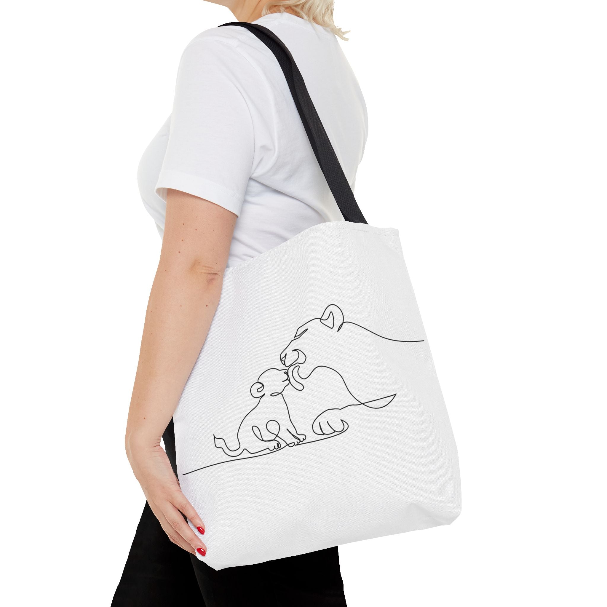 Lioness and Cub Tote Bag