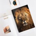 Lion Portrait Spiral Notebook — Ruled Journal for Writing & Sketching
