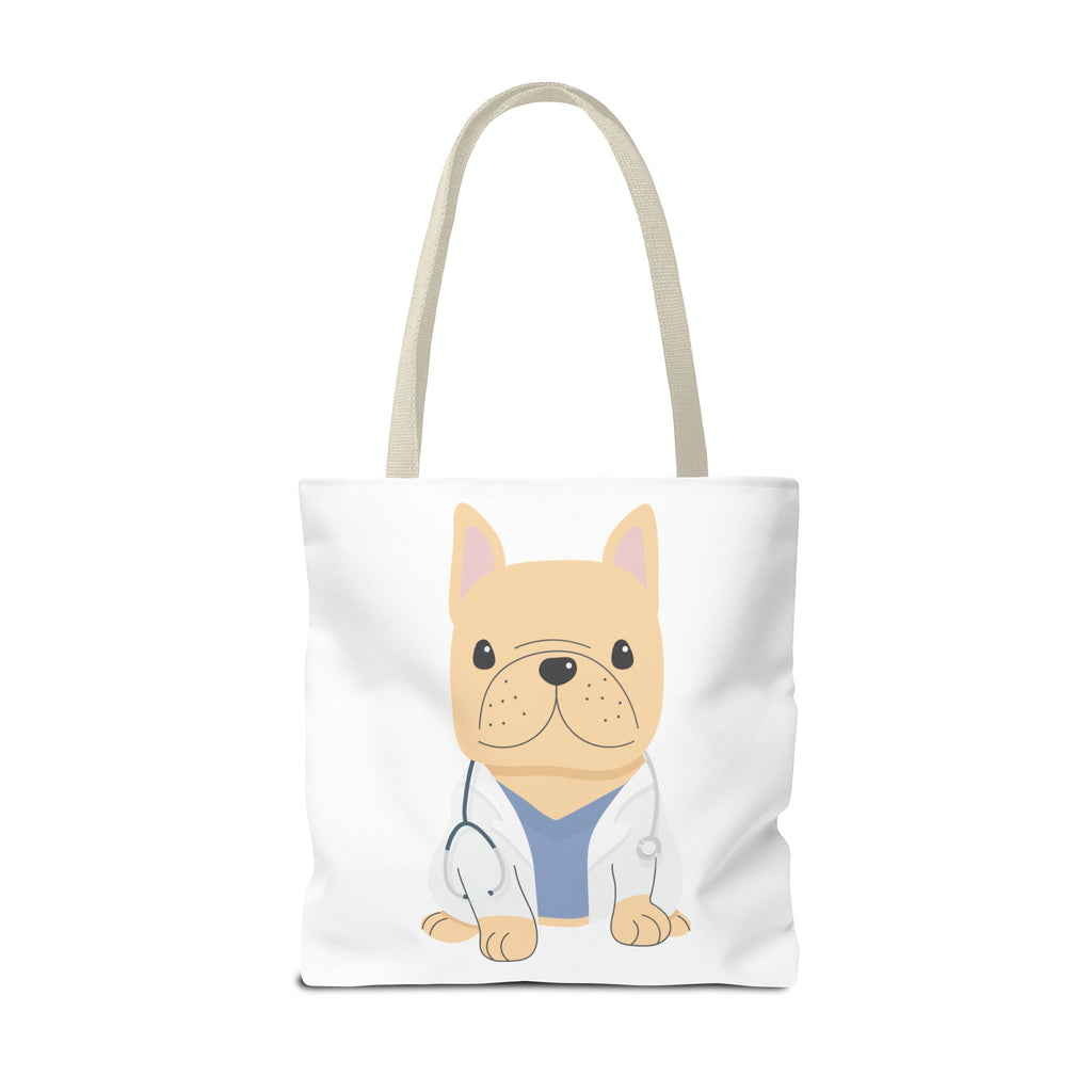 Doctor French Bulldog Tote Bag — Cute Vet Dogtor Canvas Tote