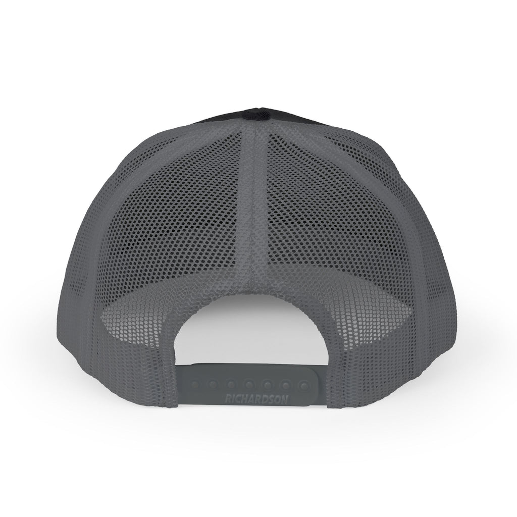 Rock Snapback Trucker Cap — White Mesh Baseball Hat
