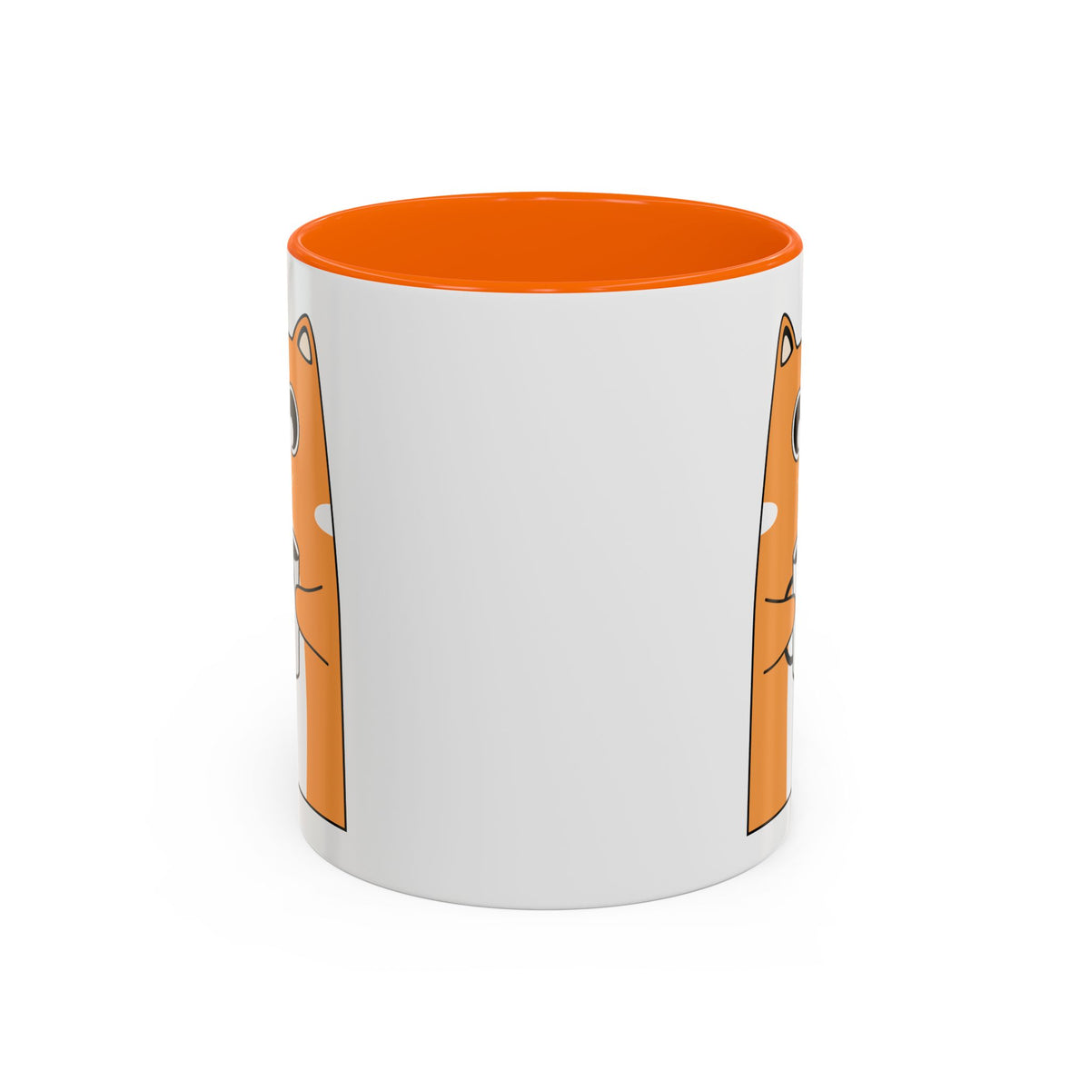 Sleepy Cat Accent Mug — 11/15oz Coffee Cup with Cat Design