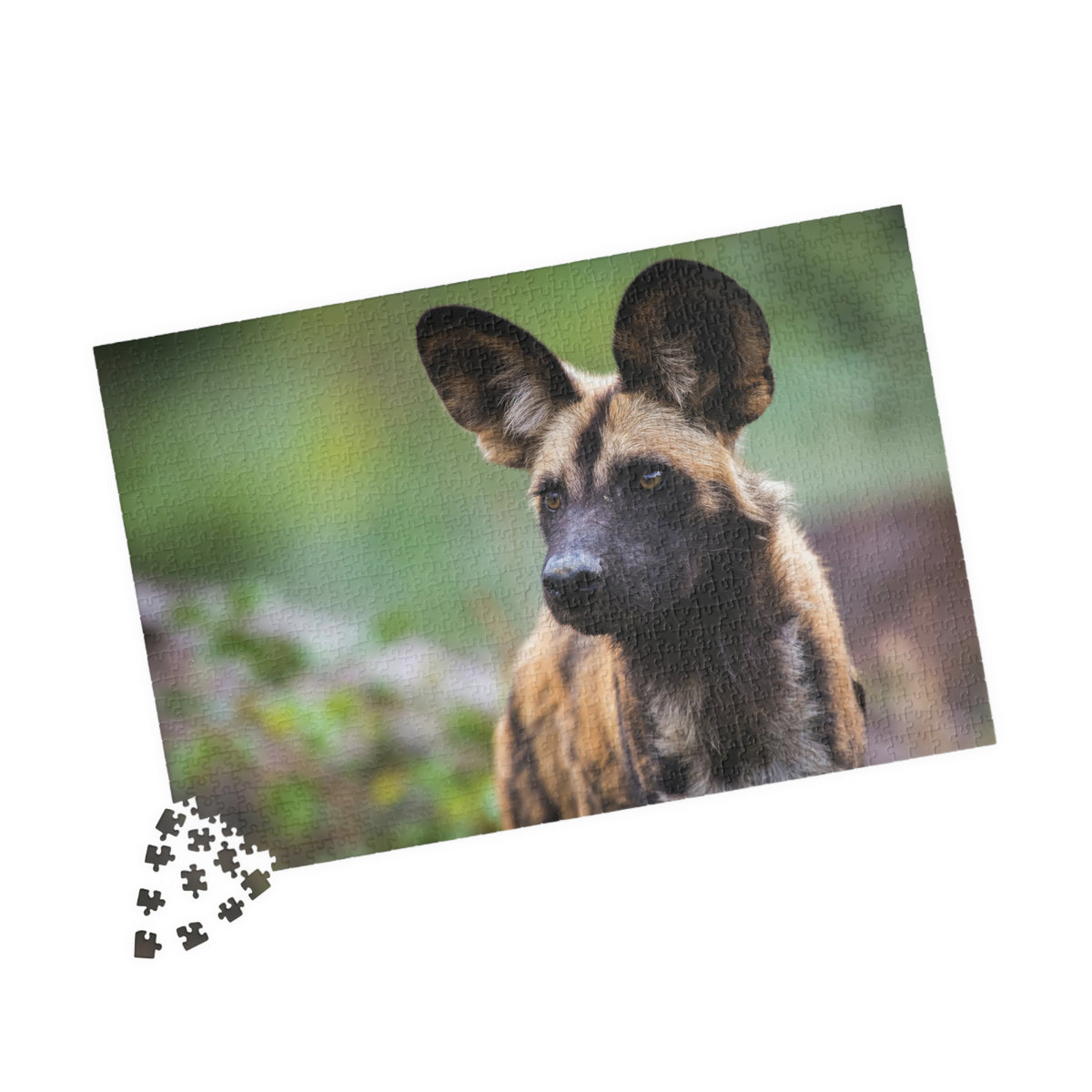 African Wild Dog Jigsaw Puzzle — Wildlife Photography Puzzle (110/252/520/1014 pcs)