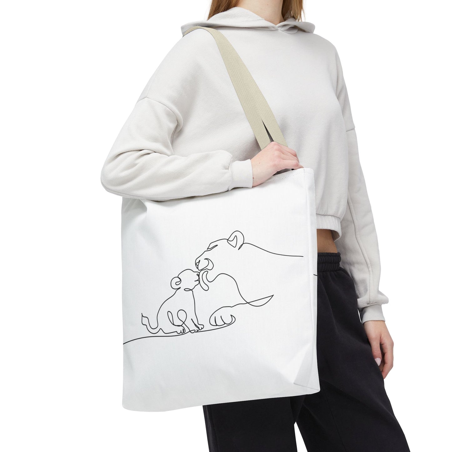 Lioness and Cub Tote Bag
