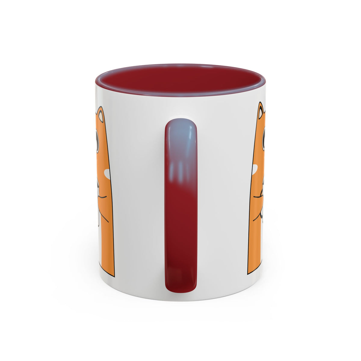 Sleepy Cat Accent Mug — 11/15oz Coffee Cup with Cat Design