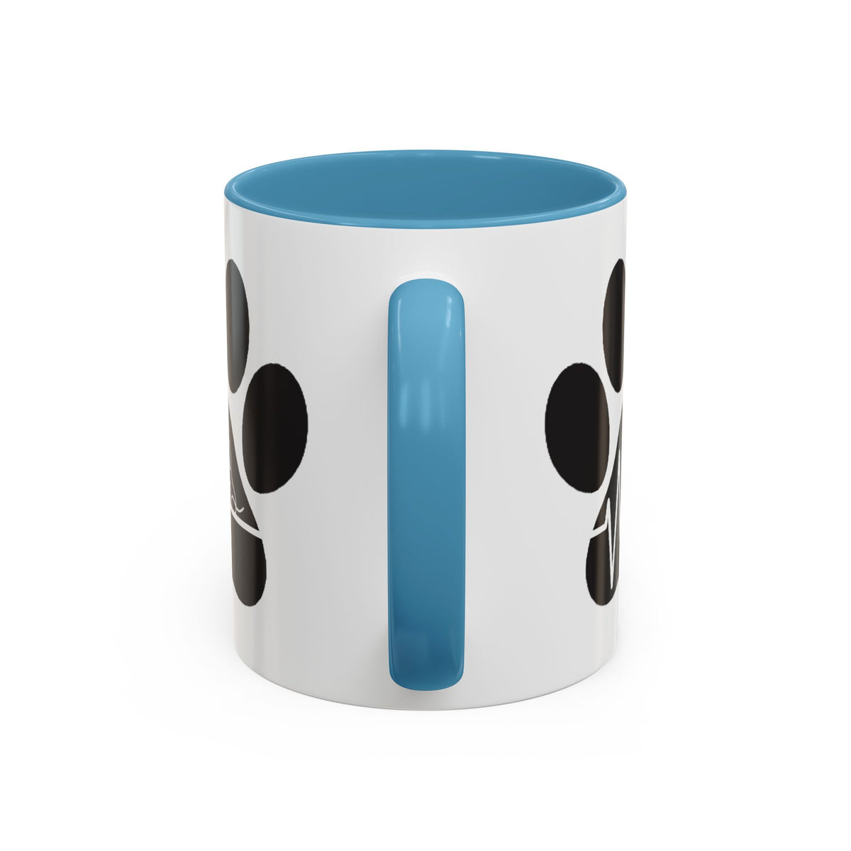 Dog Paw Heartbeat Coffee Mug — Pet Lover Accent Mug (11/15oz)