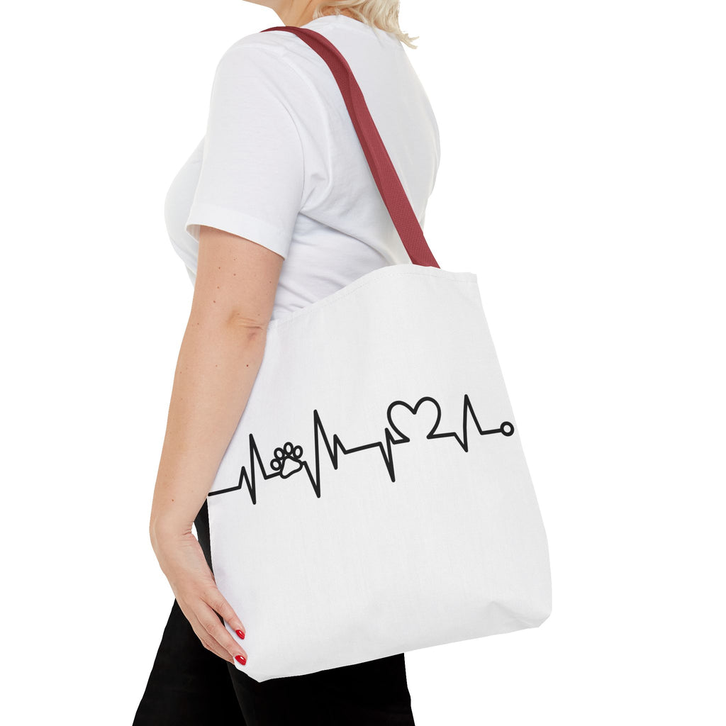 Animal ECG Tote Bag