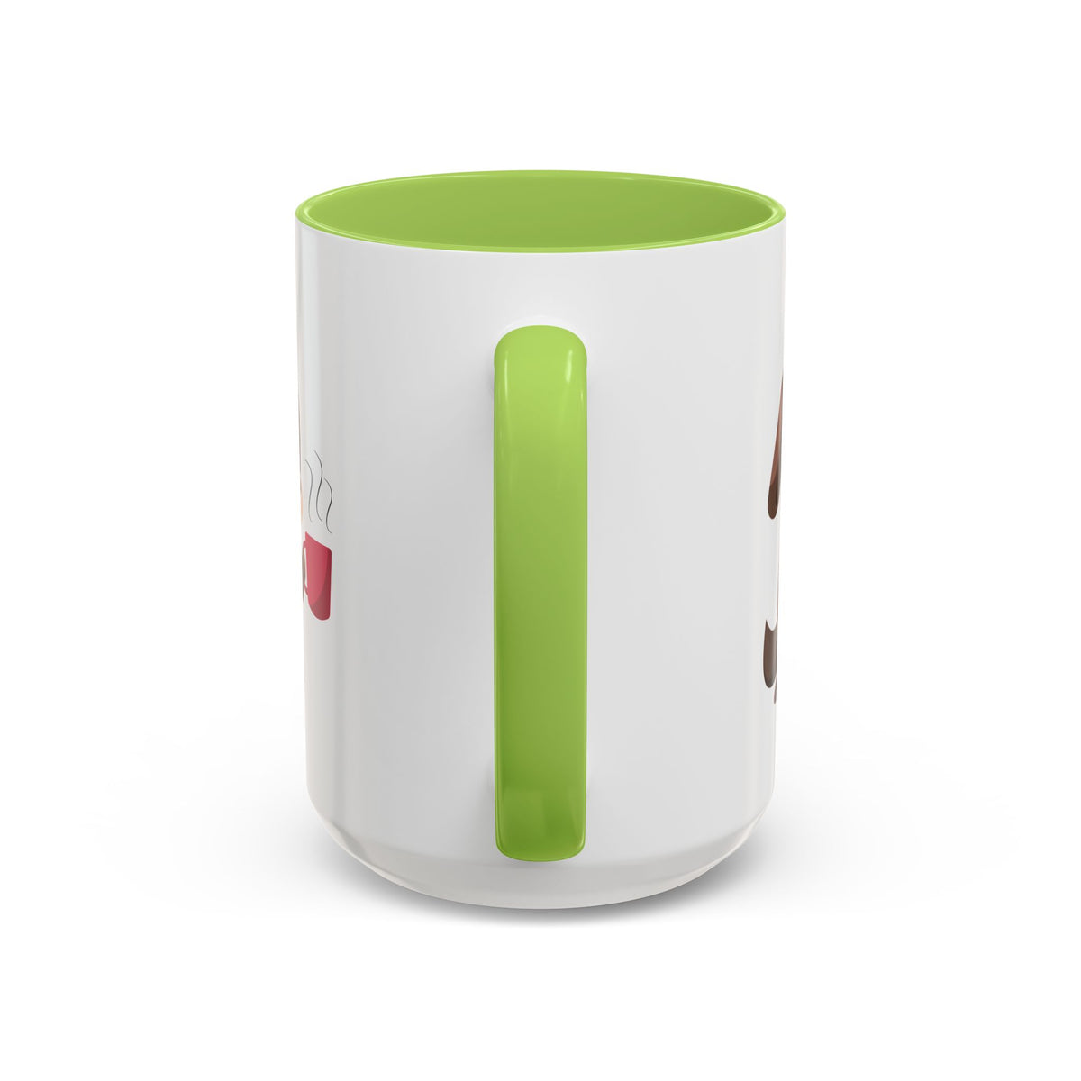 Cute Coffee Dog Mug — Adorable Puppy Holding Coffee Accent Mug (11/15 oz)