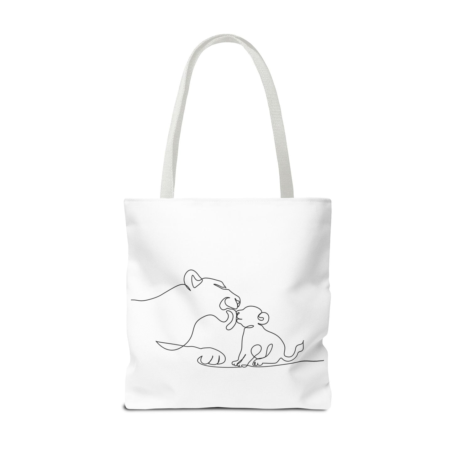 Lioness and Cub Tote Bag