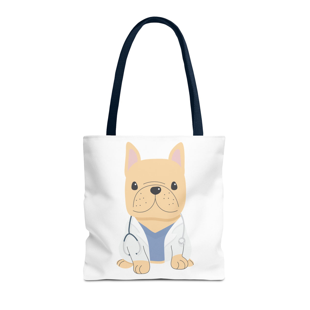 Doctor French Bulldog Tote Bag — Cute Vet Dogtor Canvas Tote