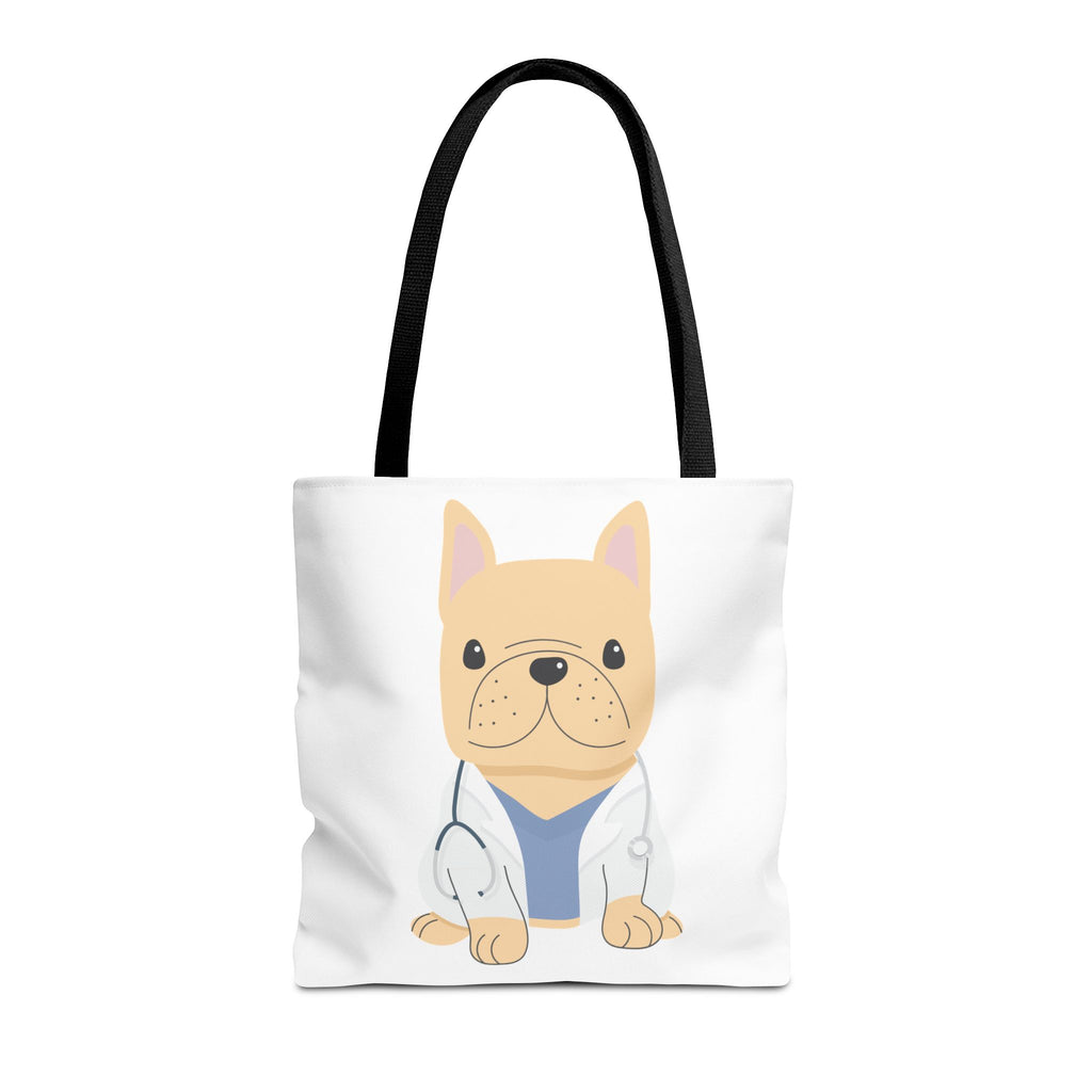 Doctor French Bulldog Tote Bag — Cute Vet Dogtor Canvas Tote