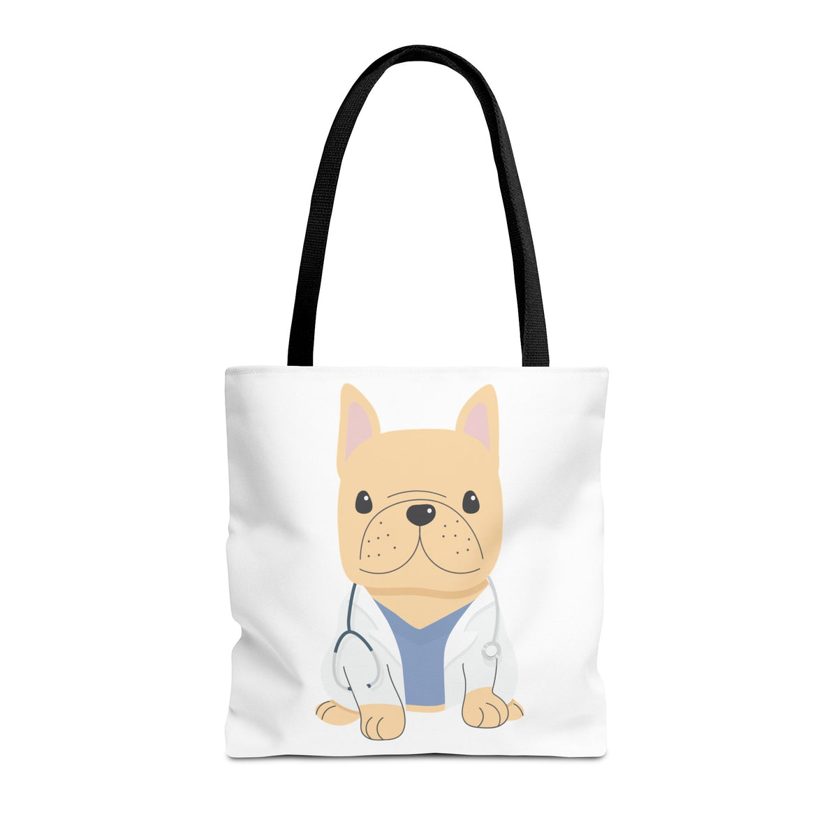 Doctor French Bulldog Tote Bag — Cute Vet Dogtor Canvas Tote