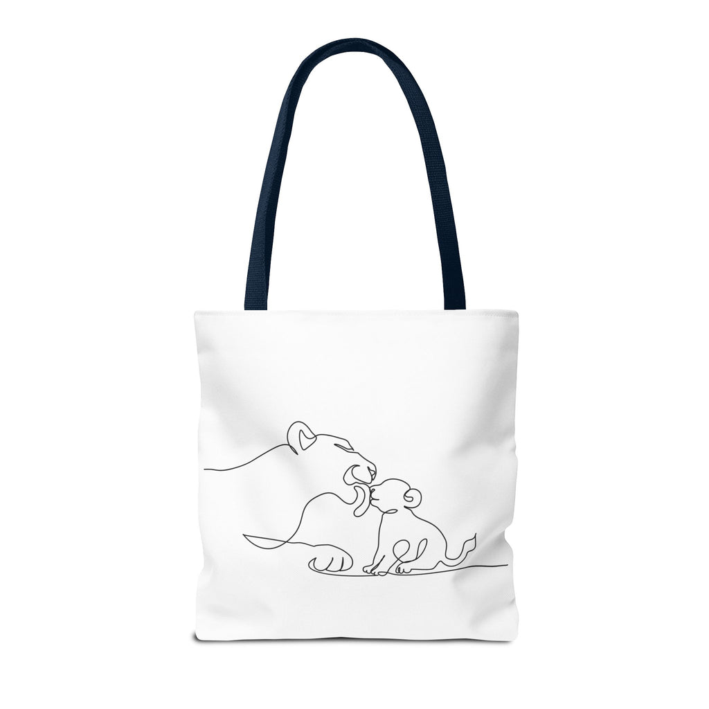 Lioness and Cub Tote Bag