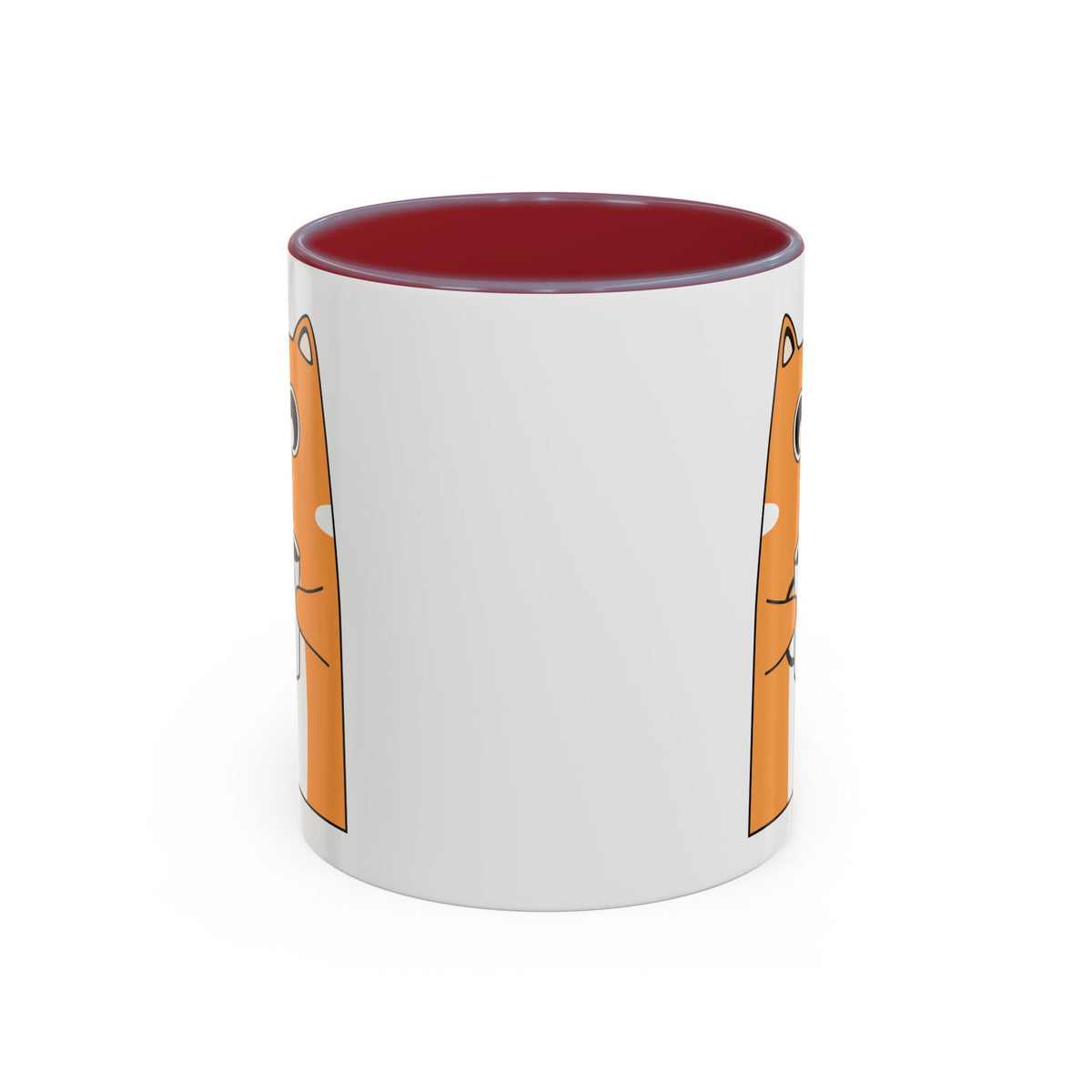 Sleepy Cat Accent Mug — 11/15oz Coffee Cup with Cat Design