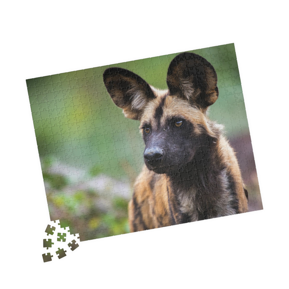African Wild Dog Jigsaw Puzzle — Wildlife Photography Puzzle (110/252/520/1014 pcs)