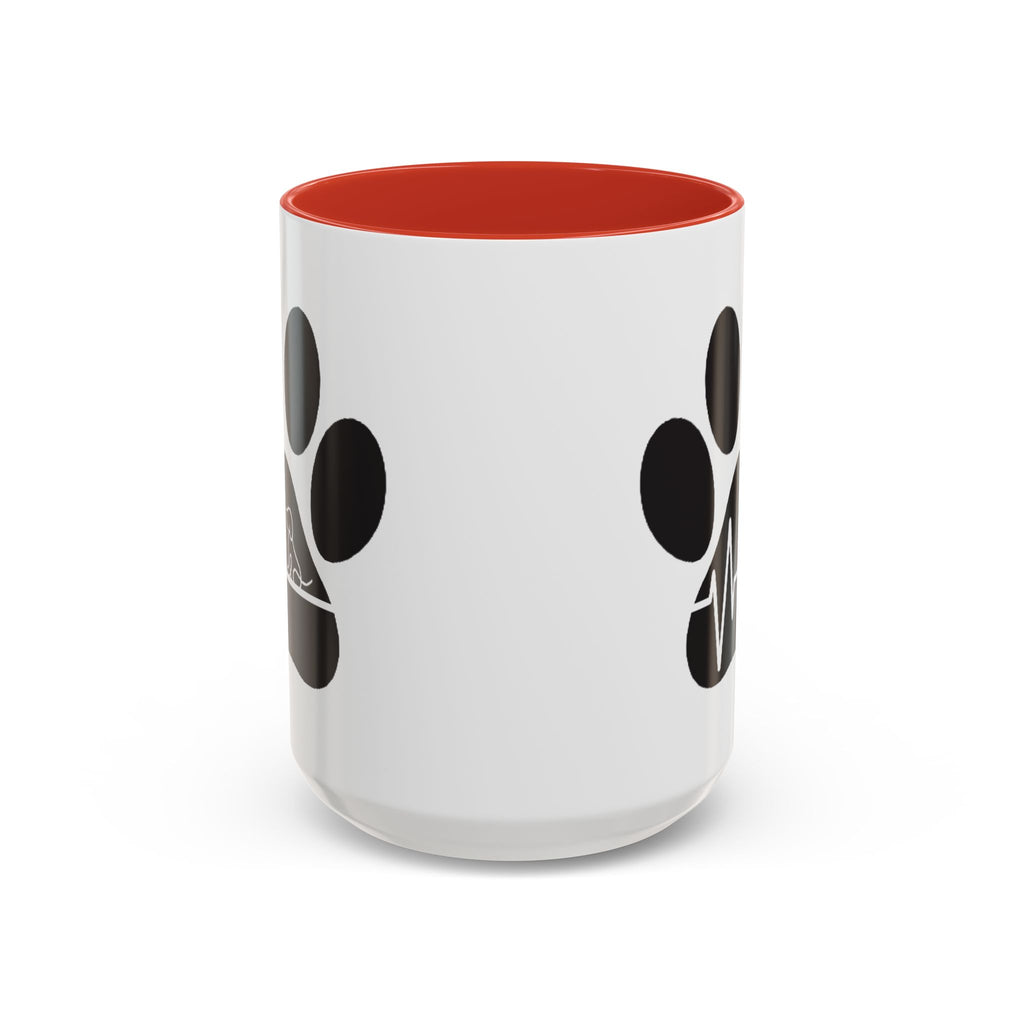 Dog Paw Heartbeat Coffee Mug — Pet Lover Accent Mug (11/15oz)