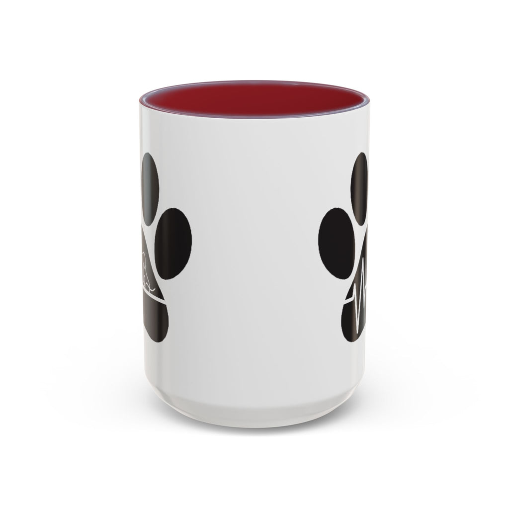 Dog Paw Heartbeat Coffee Mug — Pet Lover Accent Mug (11/15oz)