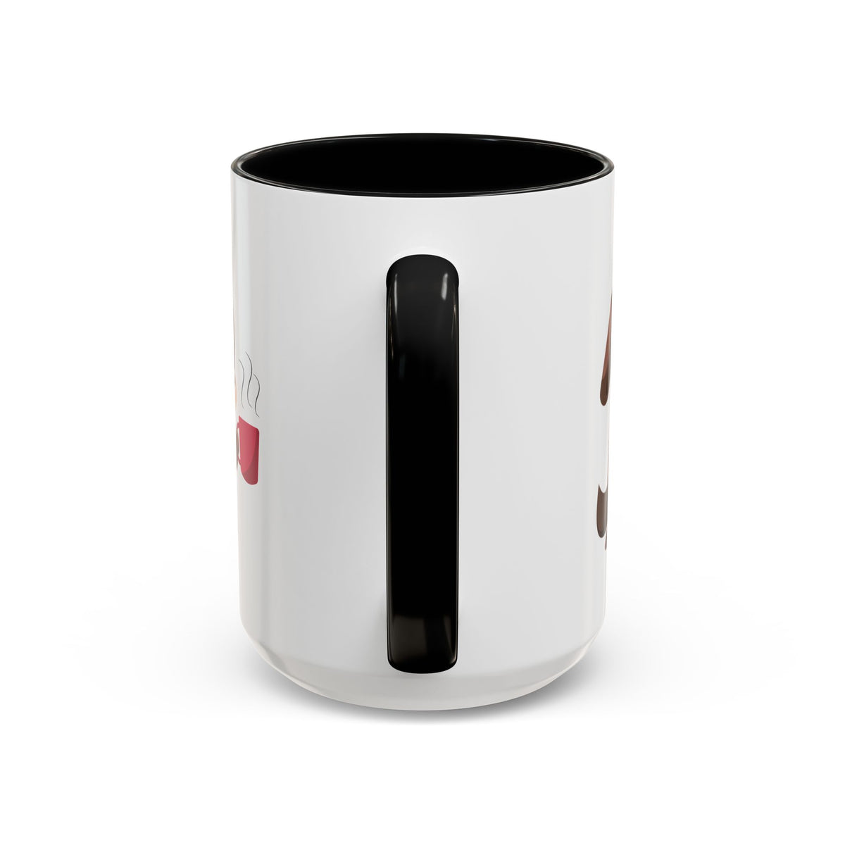 Cute Coffee Dog Mug — Adorable Puppy Holding Coffee Accent Mug (11/15 oz)
