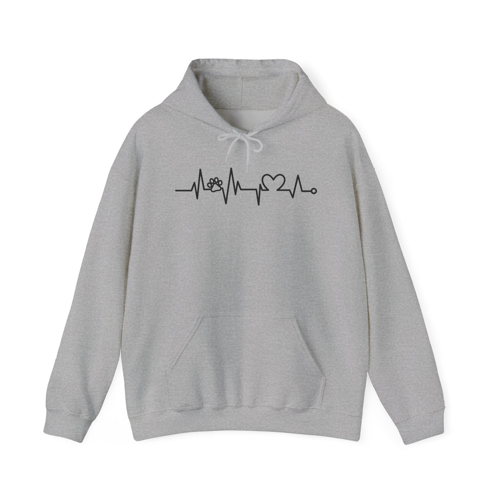 Nurse Heartbeat Hoodie – EKG Pulse with Stethoscope & Heart Graphic