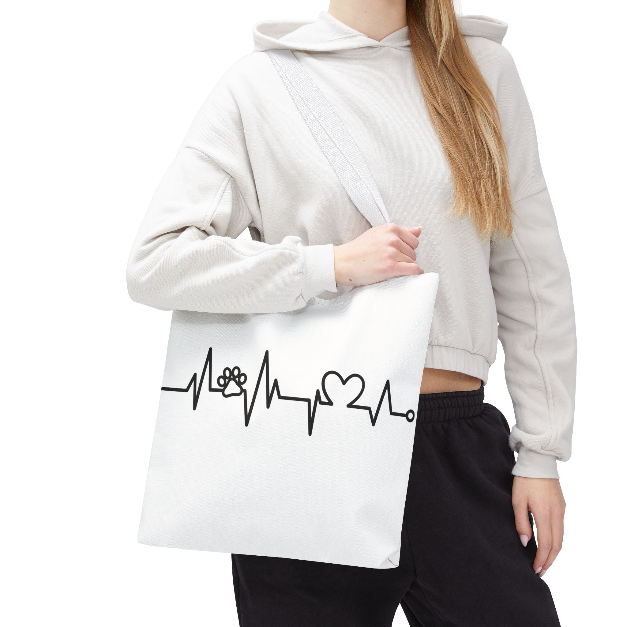 Animal ECG Tote Bag