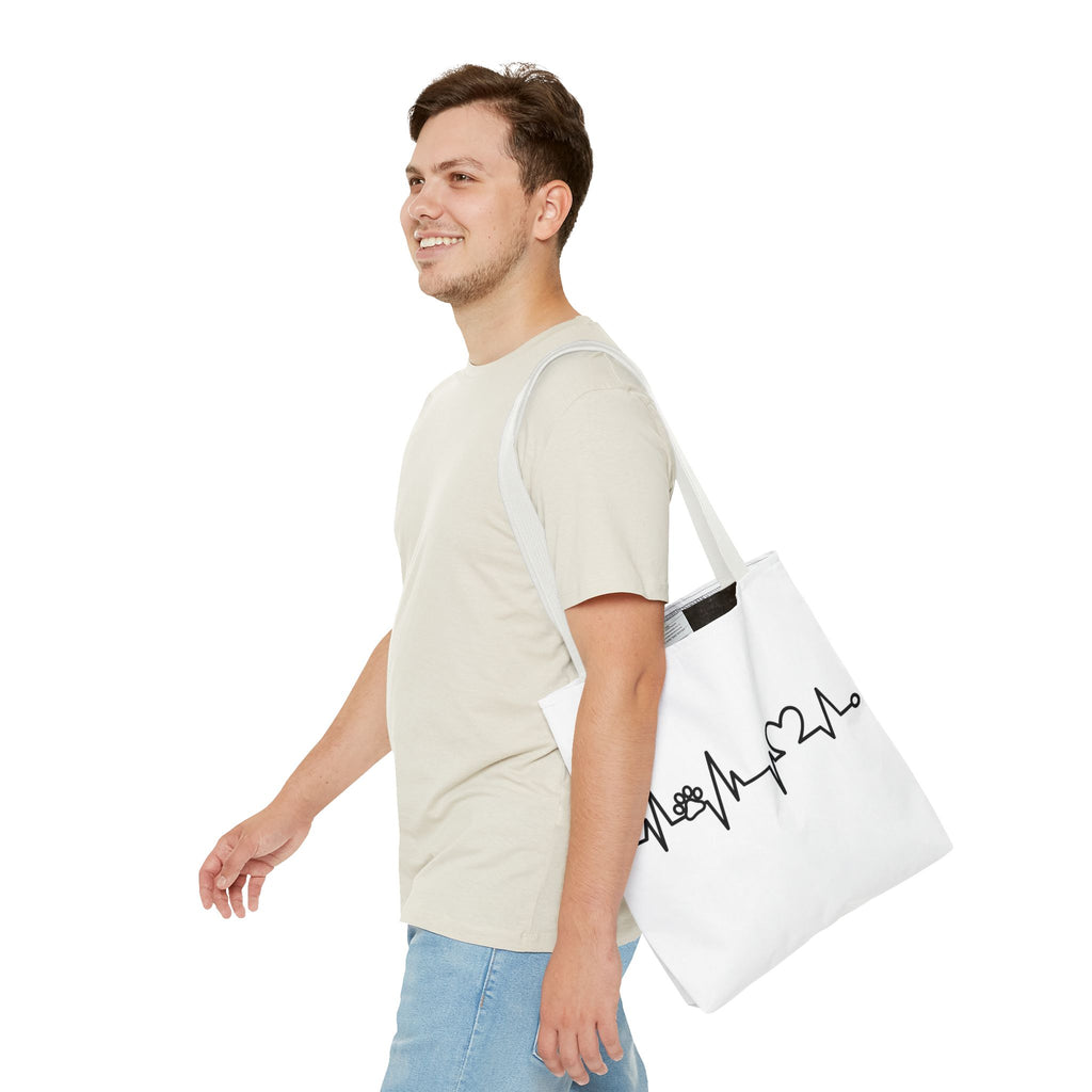 Animal ECG Tote Bag