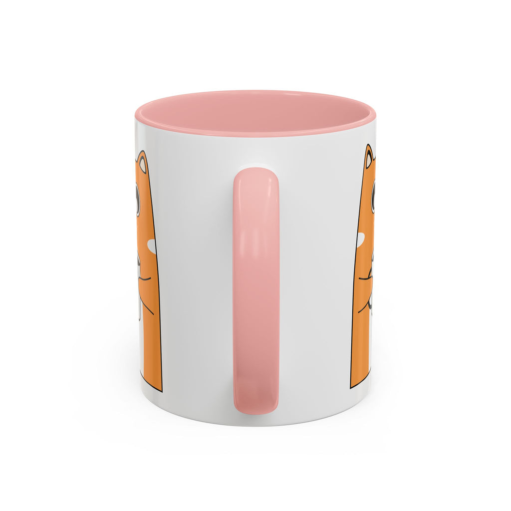 Sleepy Cat Accent Mug — 11/15oz Coffee Cup with Cat Design