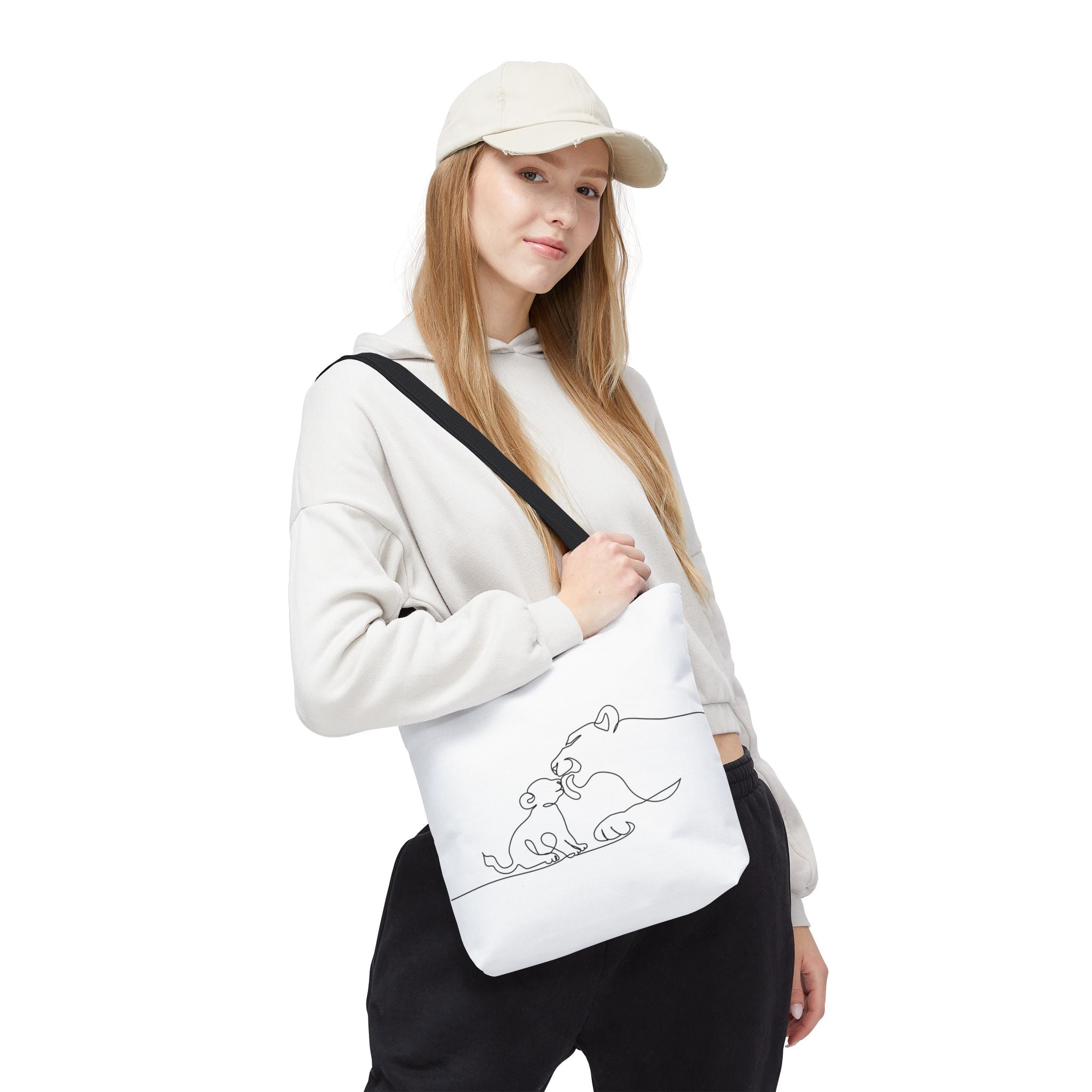 Lioness and Cub Tote Bag