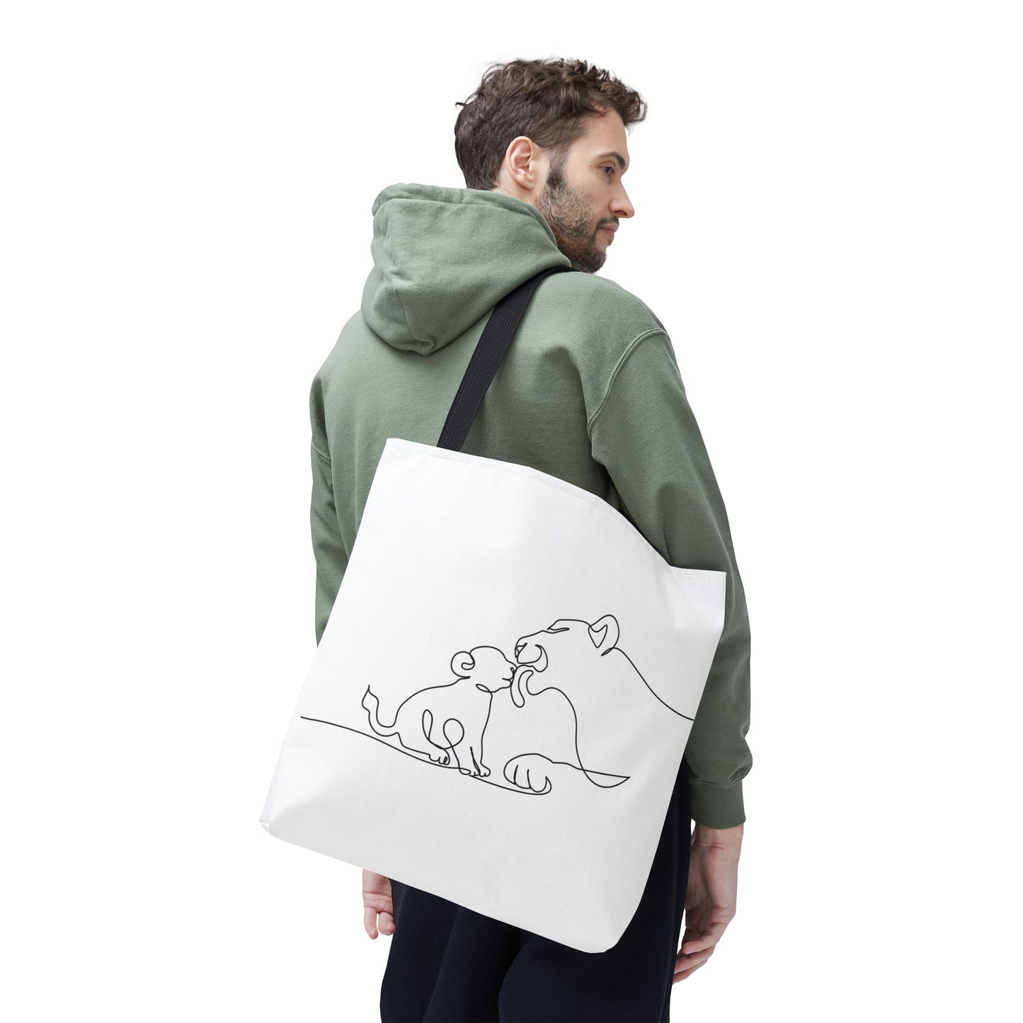 Lioness and Cub Tote Bag
