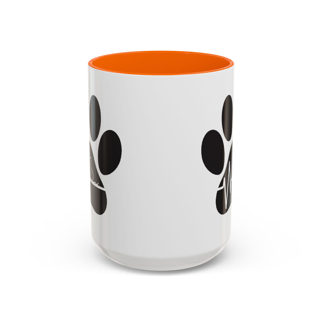 Cat Paw Heartbeat Coffee Mug — Pet Lover Accent Mug (11/15oz)
