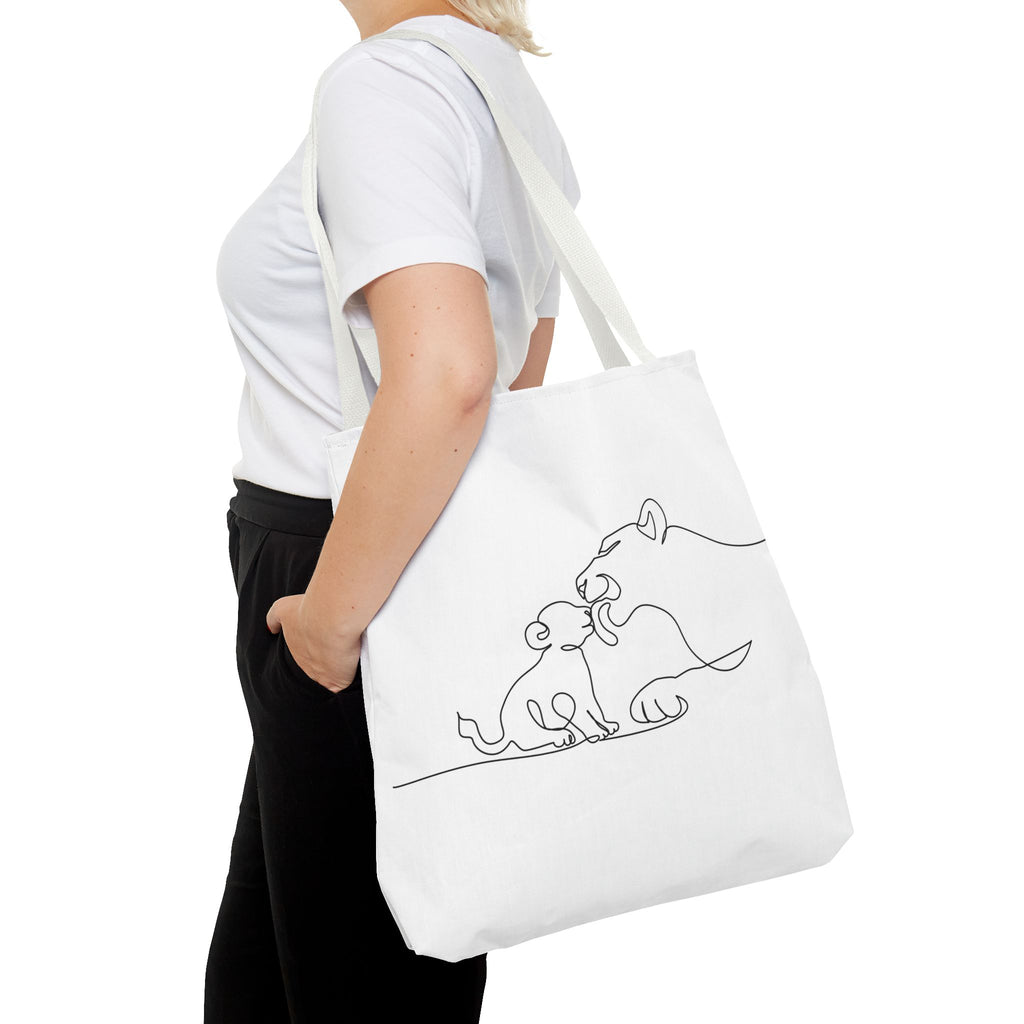 Lioness and Cub Tote Bag