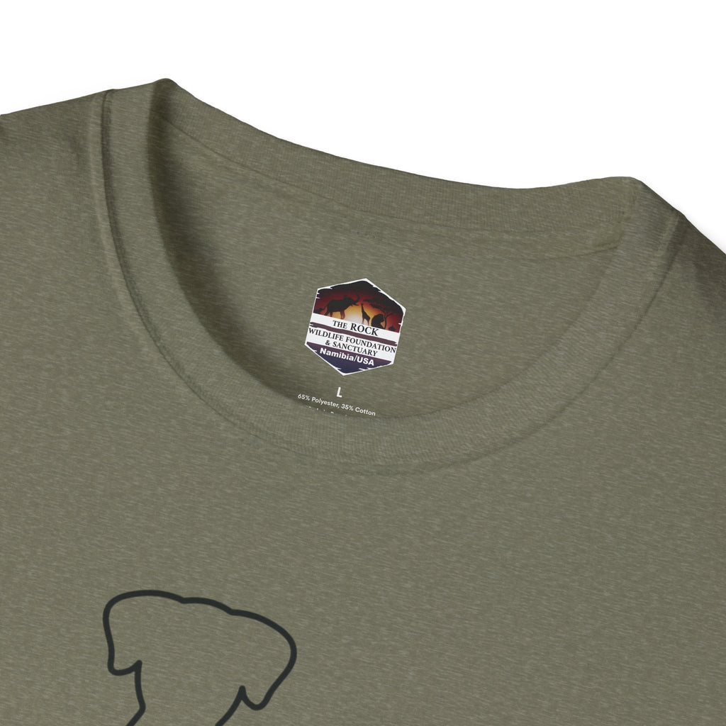 Dog and Cat Line Art T‑Shirt — Minimal Pet Silhouette Tee