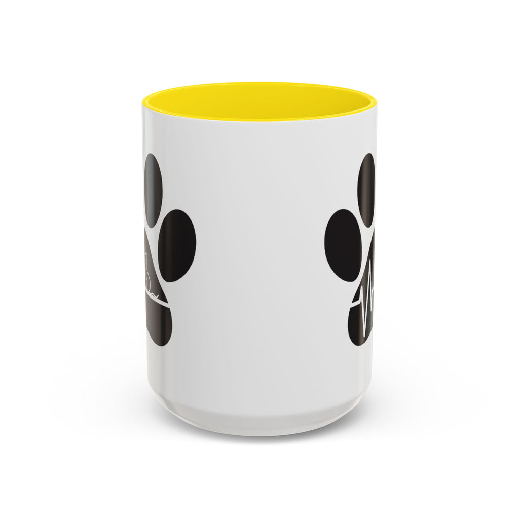 Cat Paw Heartbeat Coffee Mug — Pet Lover Accent Mug (11/15oz)