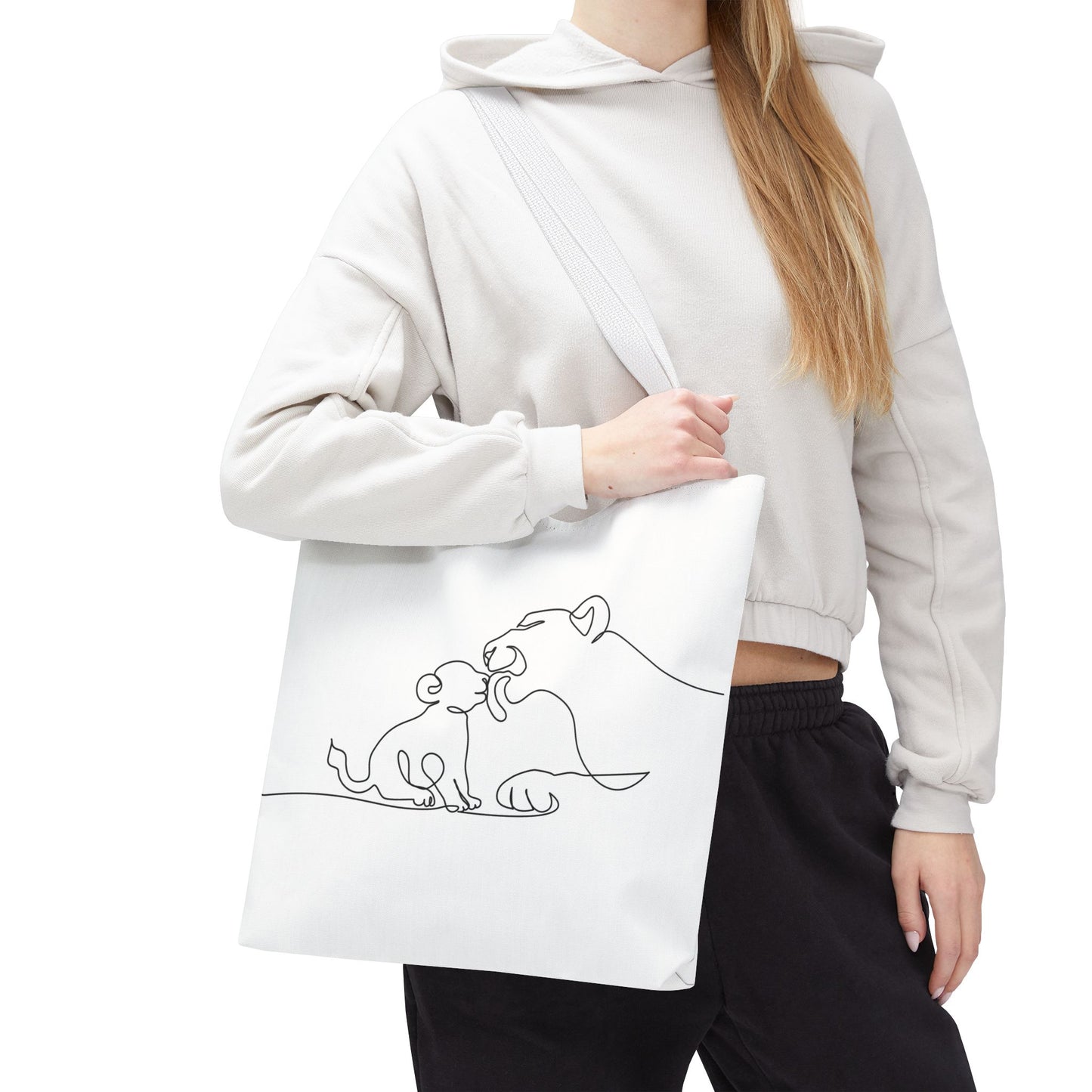 Lioness and Cub Tote Bag