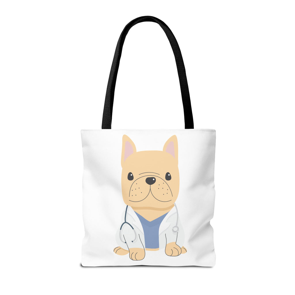 Doctor French Bulldog Tote Bag — Cute Vet Dogtor Canvas Tote