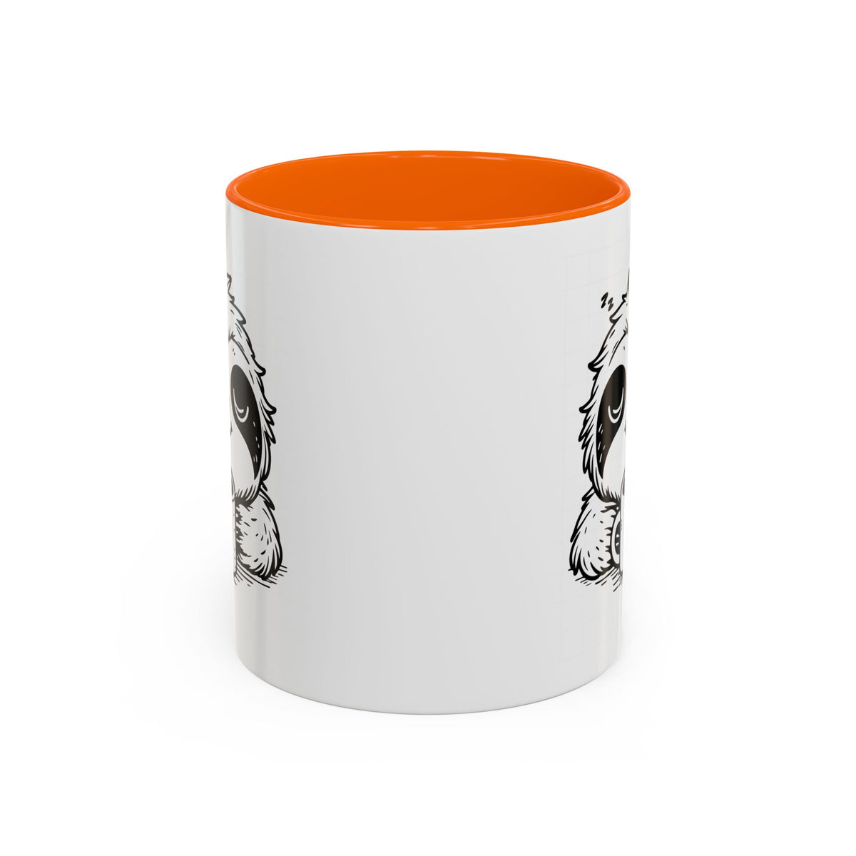 Cute Sloth Coffee Mug (Accent, 11/15oz) — Adorable Cartoon Sloth Holding Coffee Cup