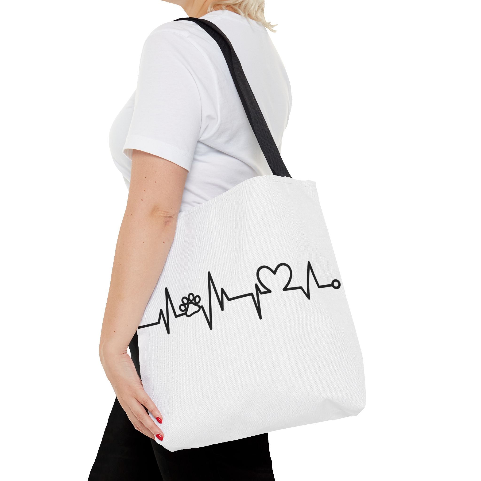 Animal ECG Tote Bag