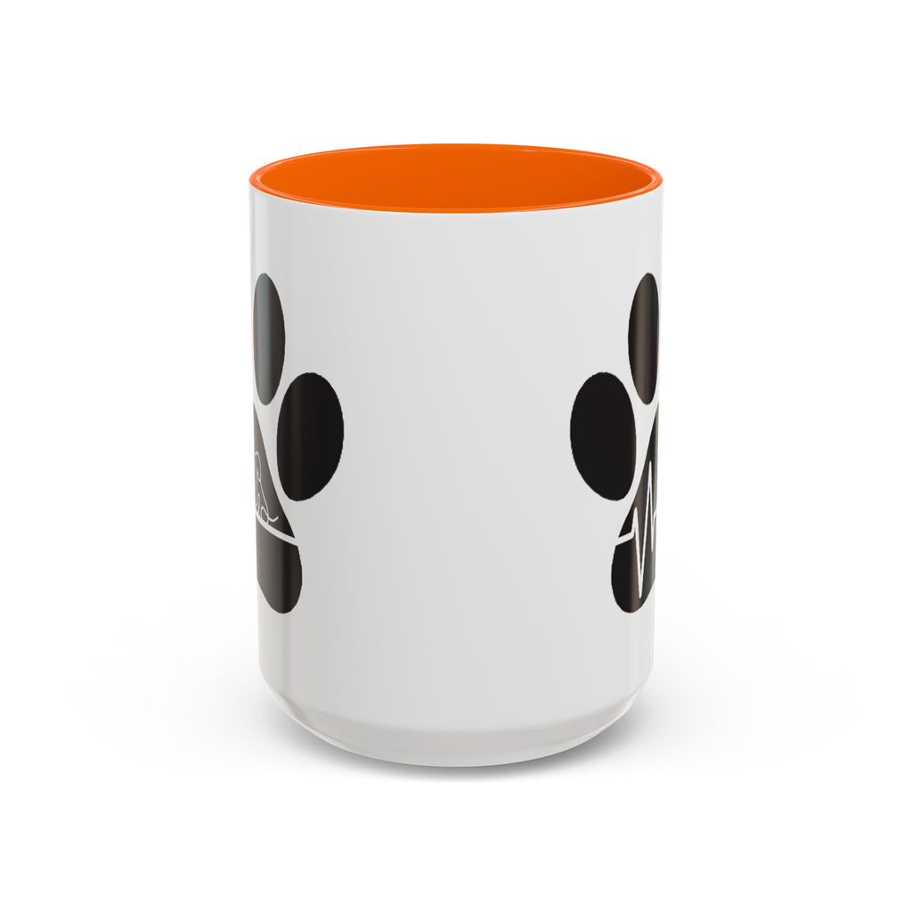 Dog Paw Heartbeat Coffee Mug — Pet Lover Accent Mug (11/15oz)