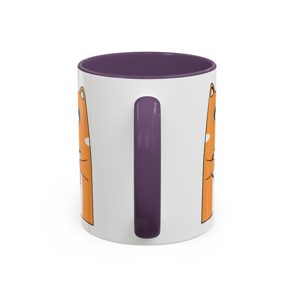 Sleepy Cat Accent Mug — 11/15oz Coffee Cup with Cat Design