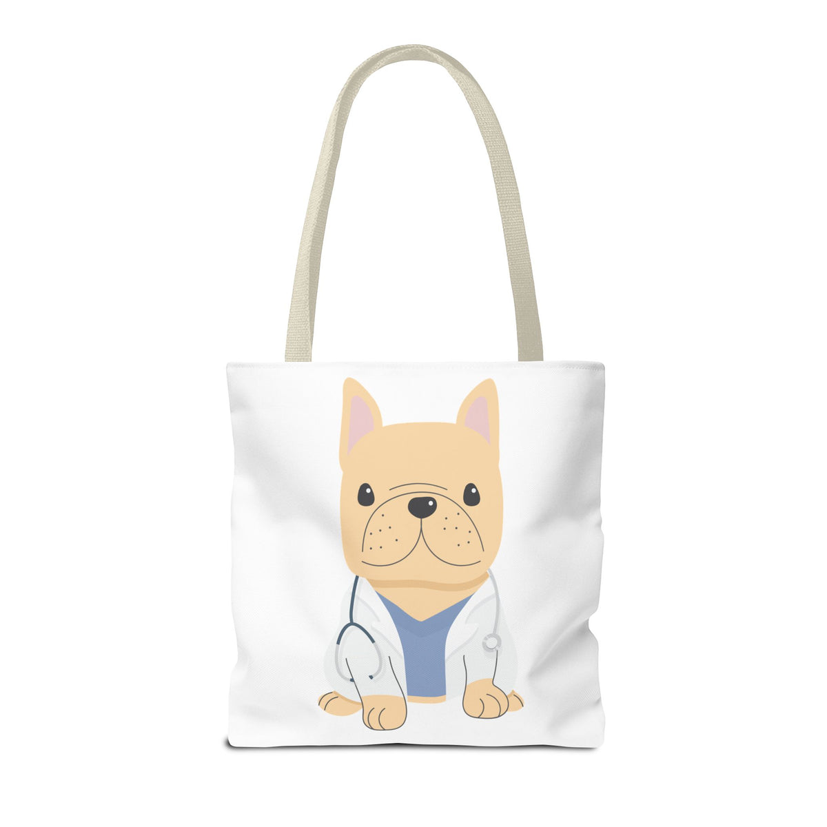 Doctor French Bulldog Tote Bag — Cute Vet Dogtor Canvas Tote