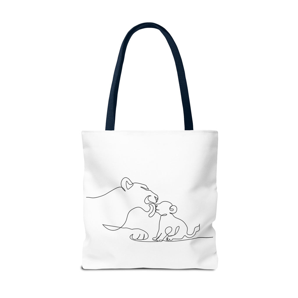Lioness and Cub Tote Bag