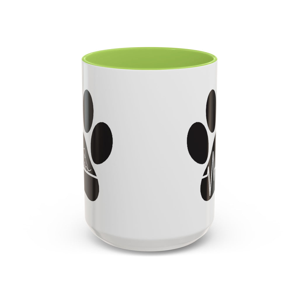 Dog Paw Heartbeat Coffee Mug — Pet Lover Accent Mug (11/15oz)