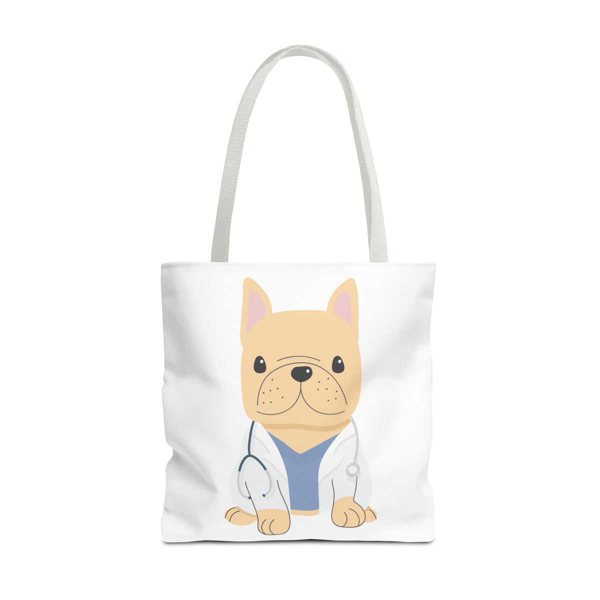 Doctor French Bulldog Tote Bag — Cute Vet Dogtor Canvas Tote