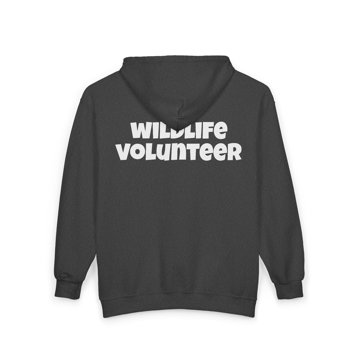 Wildlife Volunteer Zip Hoodie — Animal Rescue Crew Full-Zip Sweatshirt