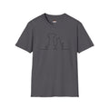 Dog and Cat Line Art T‑Shirt — Minimal Pet Silhouette Tee