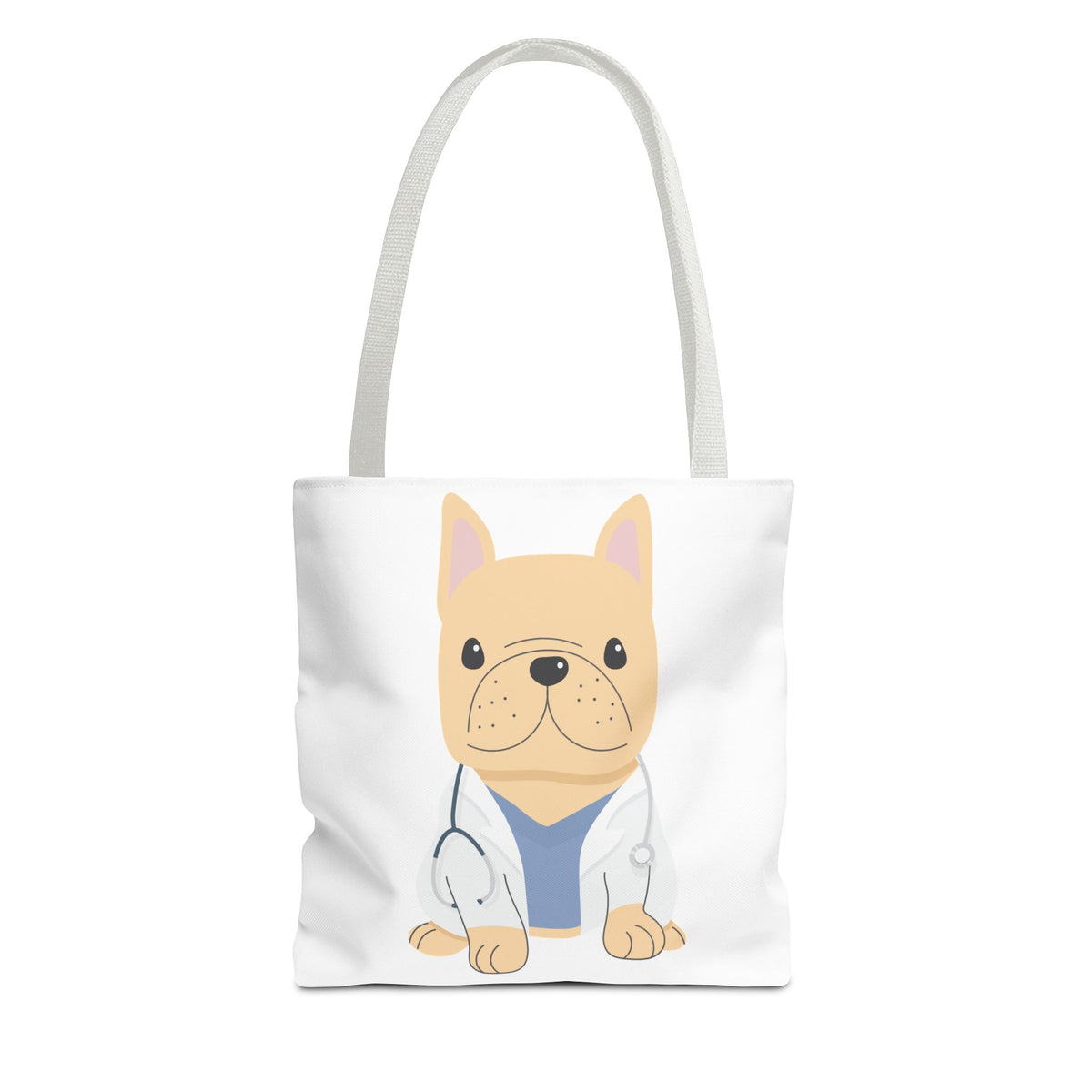 Doctor French Bulldog Tote Bag — Cute Vet Dogtor Canvas Tote