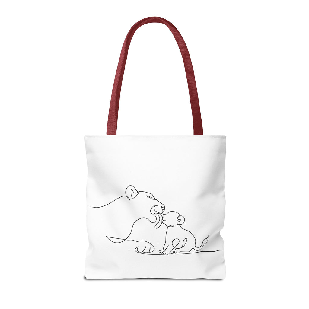 Lioness and Cub Tote Bag