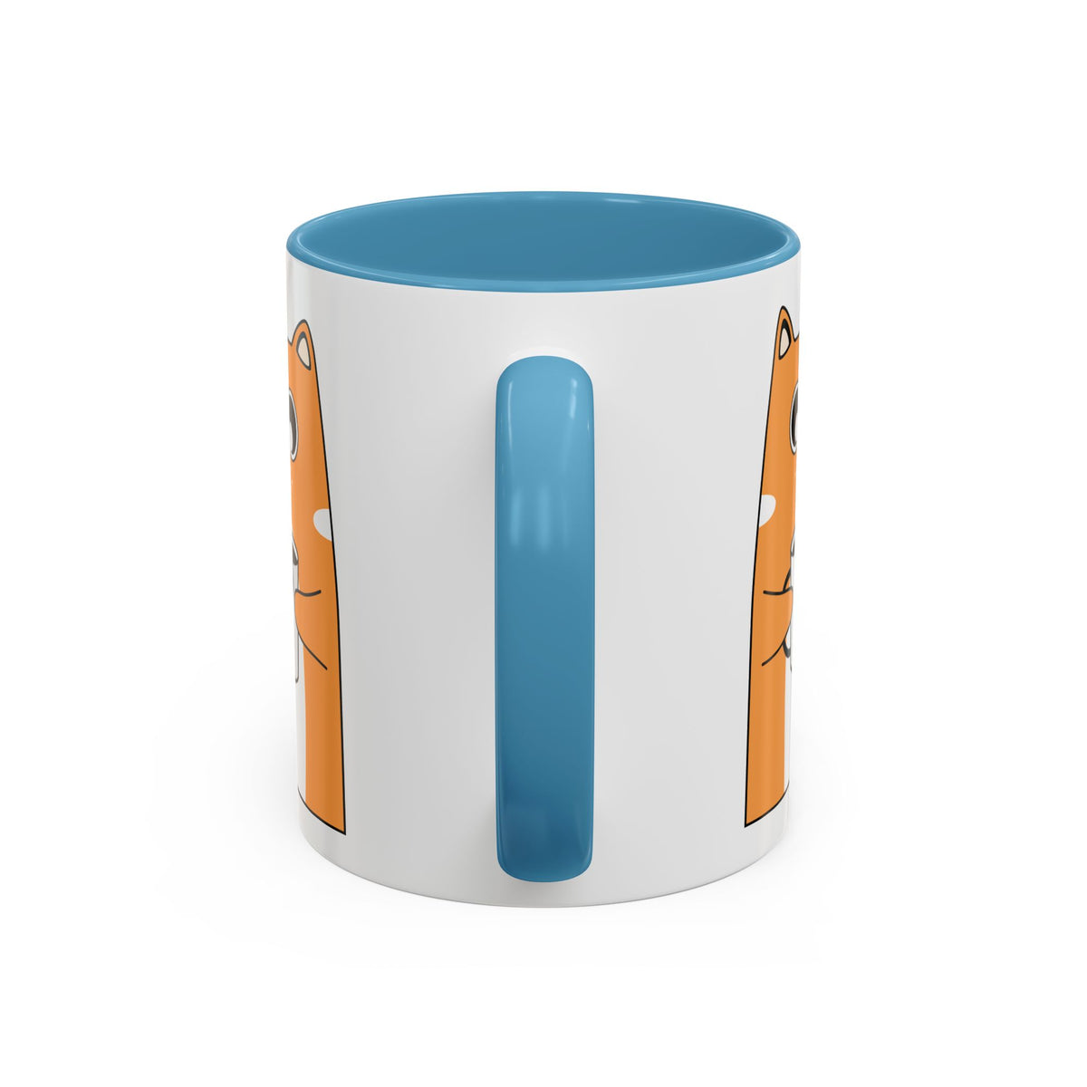 Sleepy Cat Accent Mug — 11/15oz Coffee Cup with Cat Design