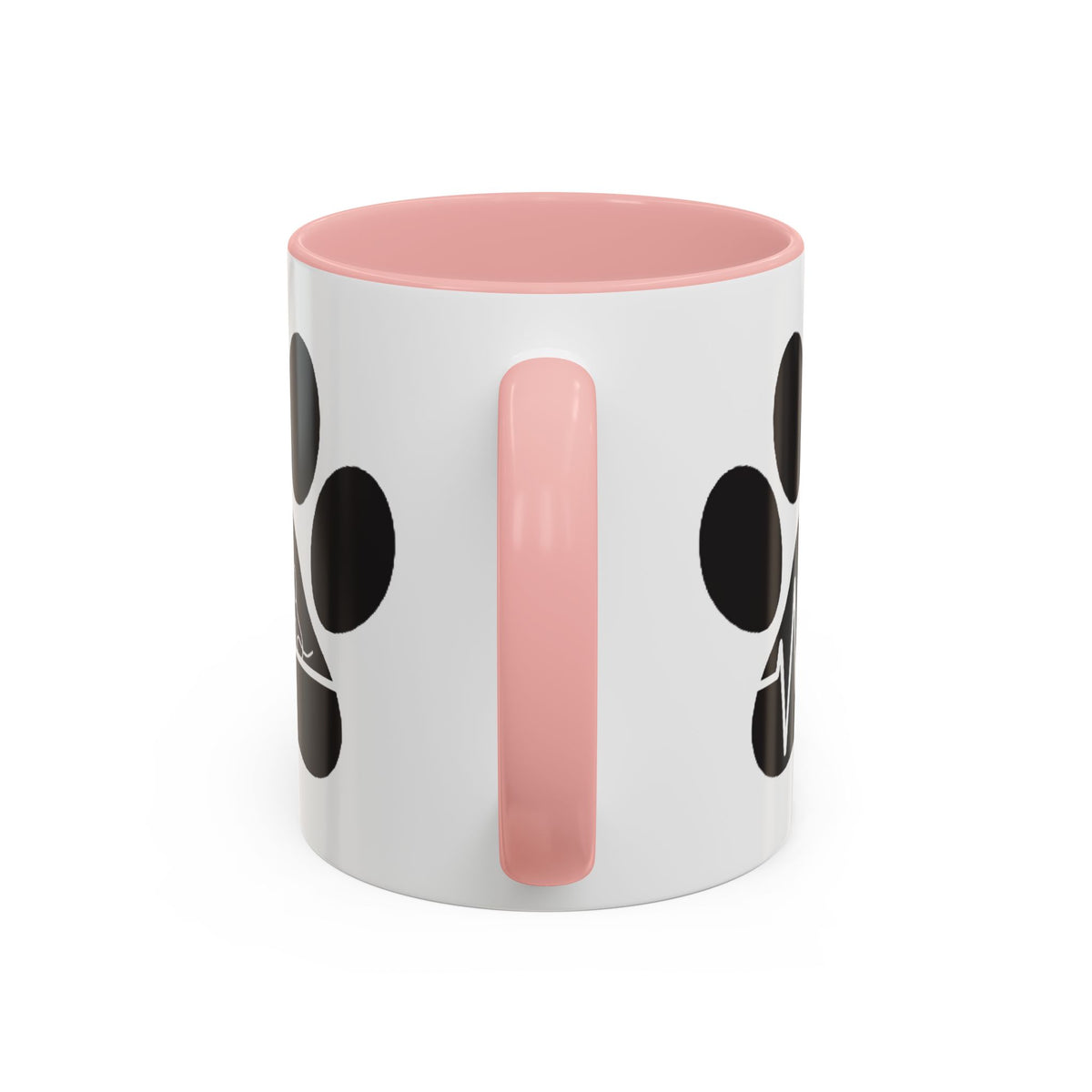 Dog Paw Heartbeat Coffee Mug — Pet Lover Accent Mug (11/15oz)